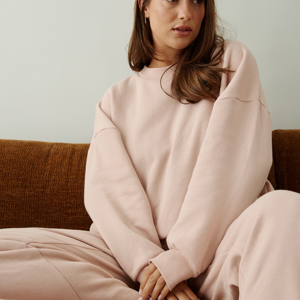 Sweat-shirt en molleton Rose rose, VARIANCE