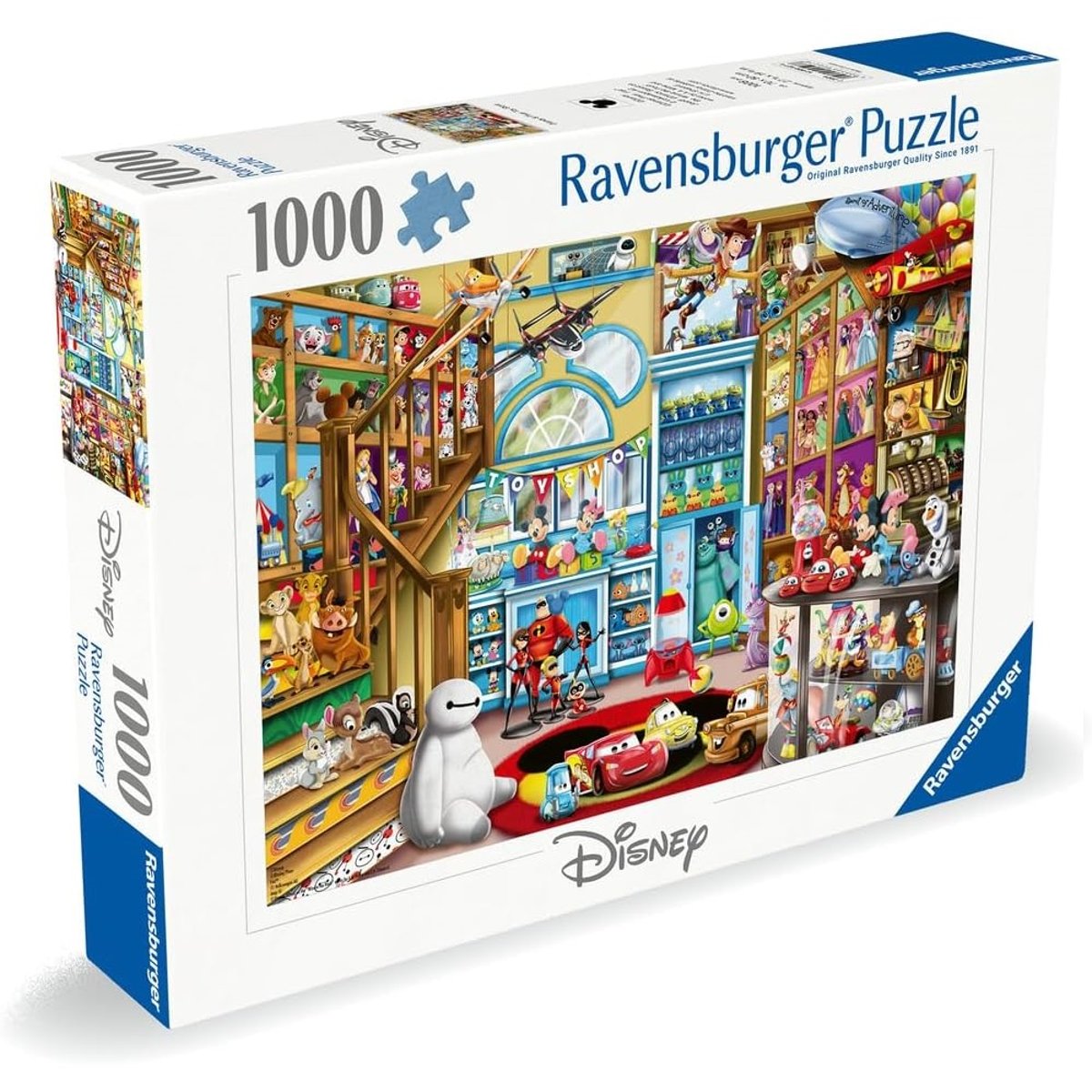 Puzzle Magasin de jouets Disney 1000 pièces blanc, RAVENSBURGER