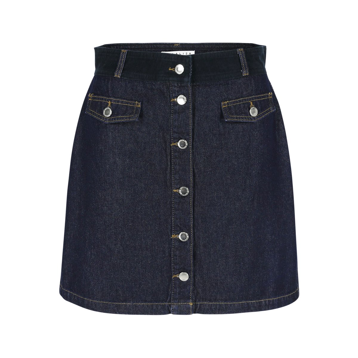 Mini-jupe en denim dark blue, LOLALIZA