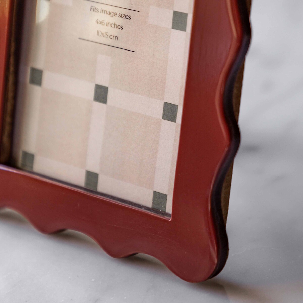 4x6" Vieste Wave Photoframe red, ÉDITÉ
