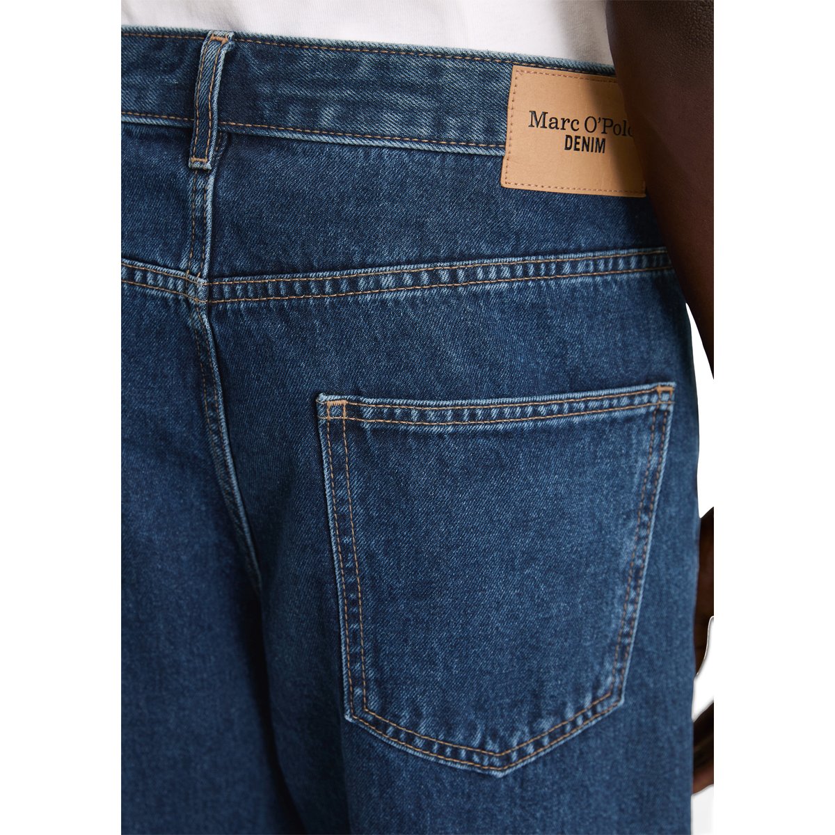 Jeans modèle Runne tapered en pur coton bio bleu foncé, MARC O’POLO DENIM