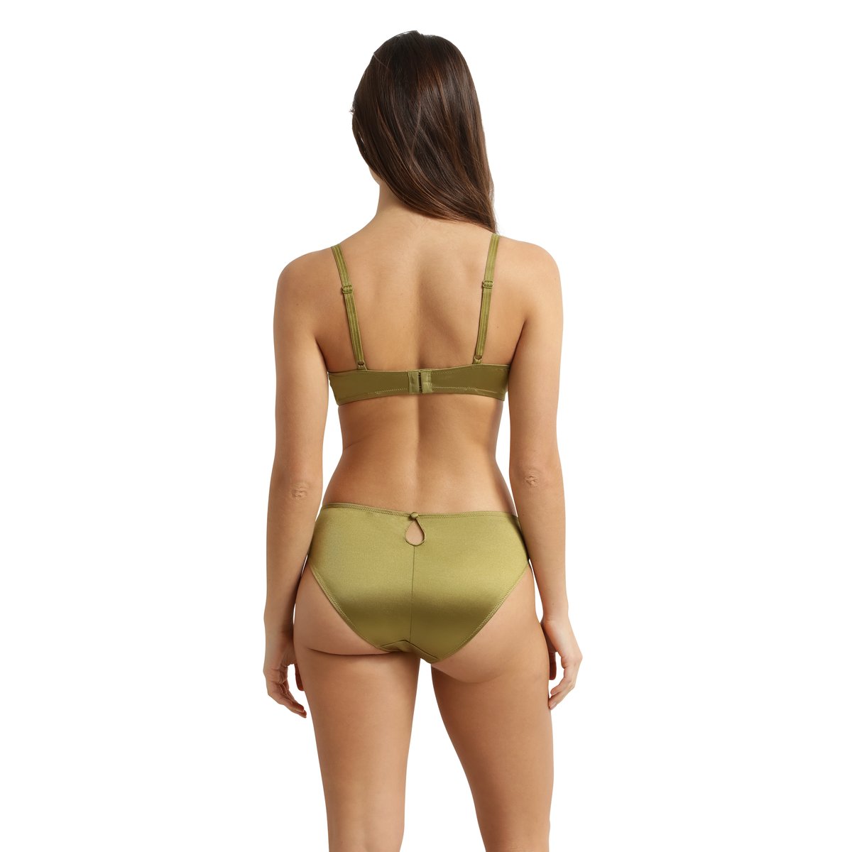 Soutien-gorge corbeille paddé avec armatures Silk Radiance kaki, DIM