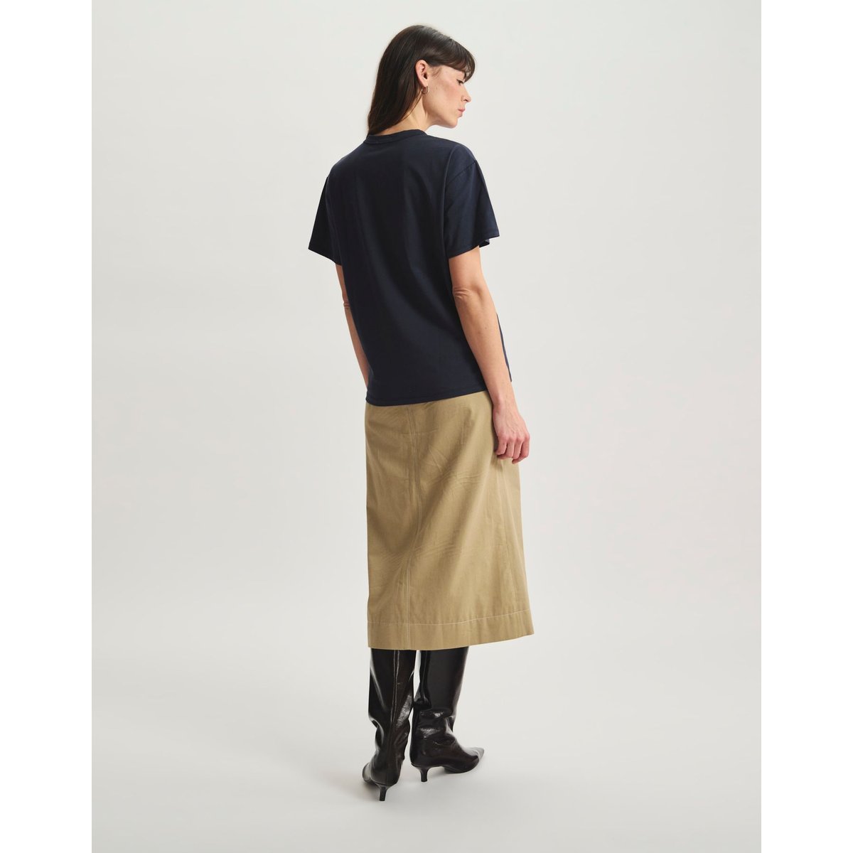 T-shirt Maxence en coton avec logo bleu, INES DE LA FRESSANGE PARIS