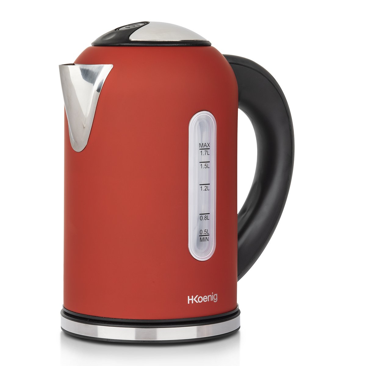 Bouilloire electrique programmable - BOE rouge, H.KOENIG