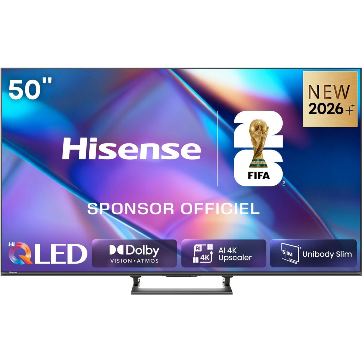 TV QLED 50A7S (2026) 50" (126 cm) couleur unique, HISENSE