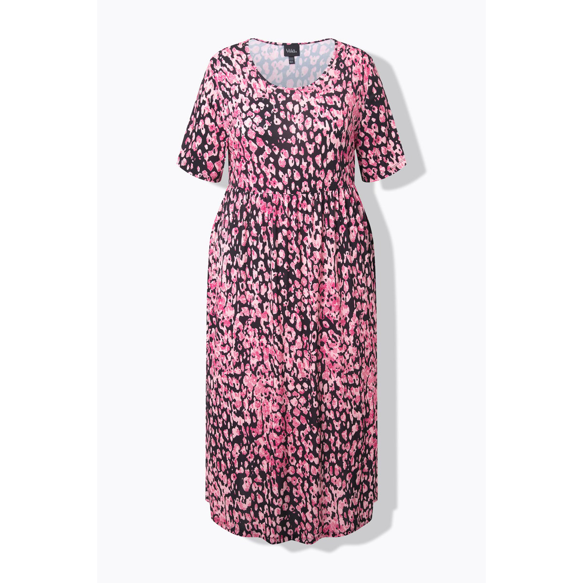 Robe maxi motif léopard rose vif, ULLA POPKEN