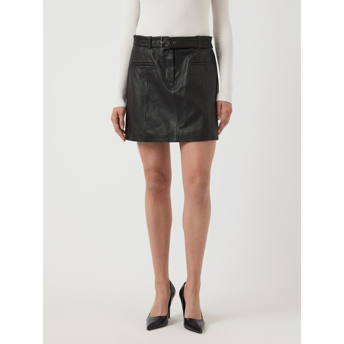 Mini-Jupe En Cuir black, YAS