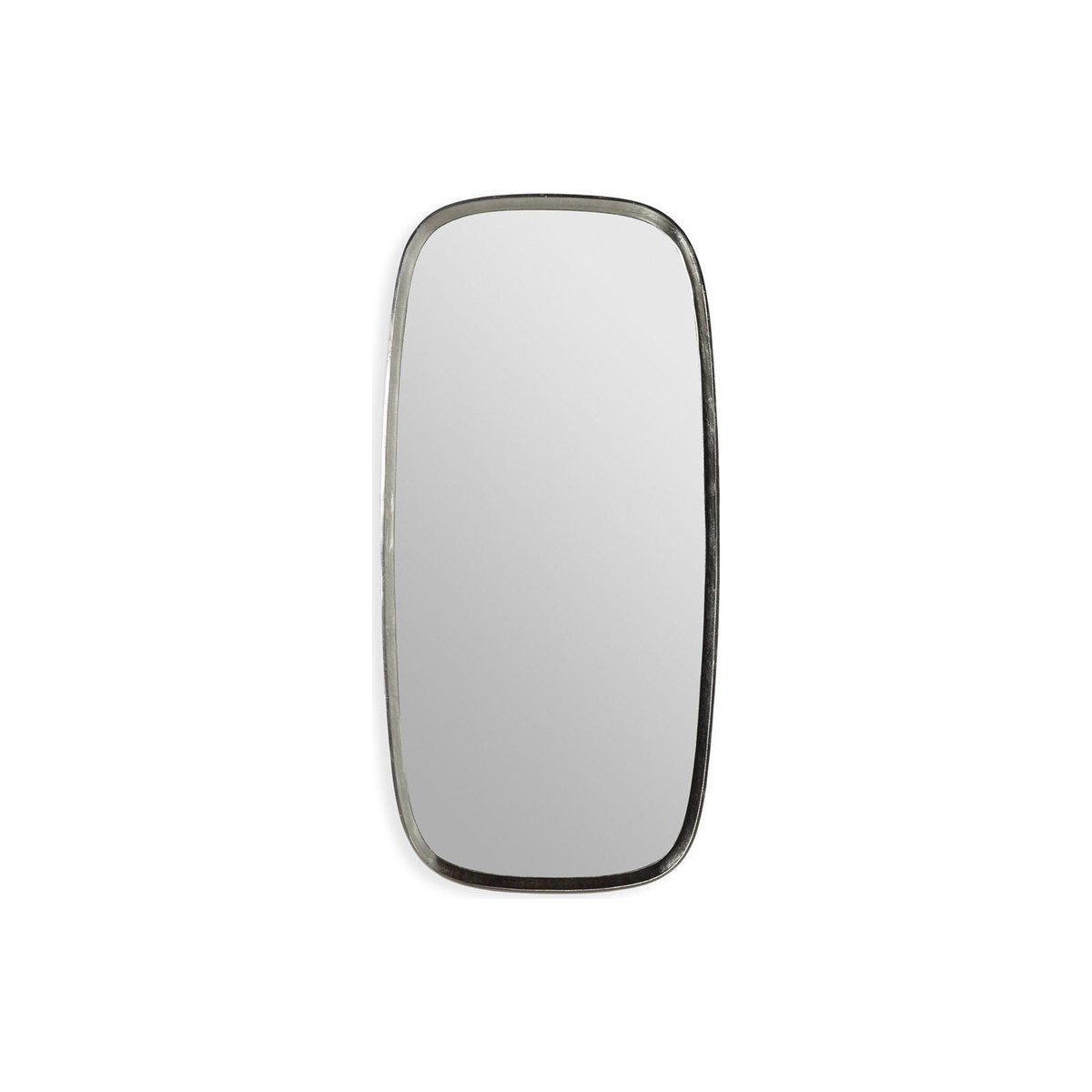 Miroir mural rectangulaire en métal nickel noir, RECOLLECTION