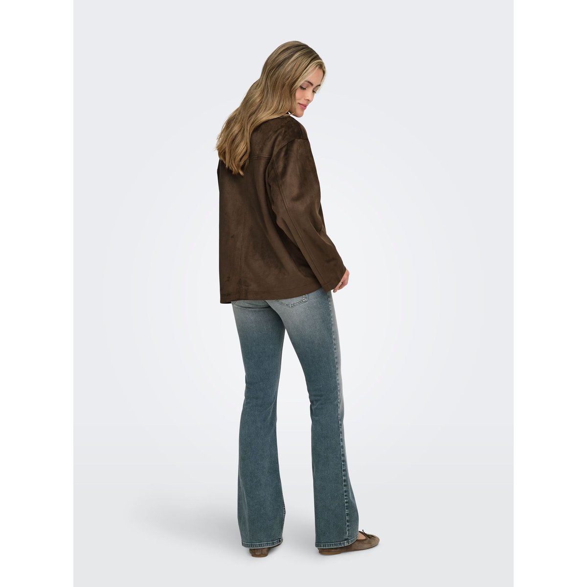 Veste En Daim grise - chocolate martini, ONLY