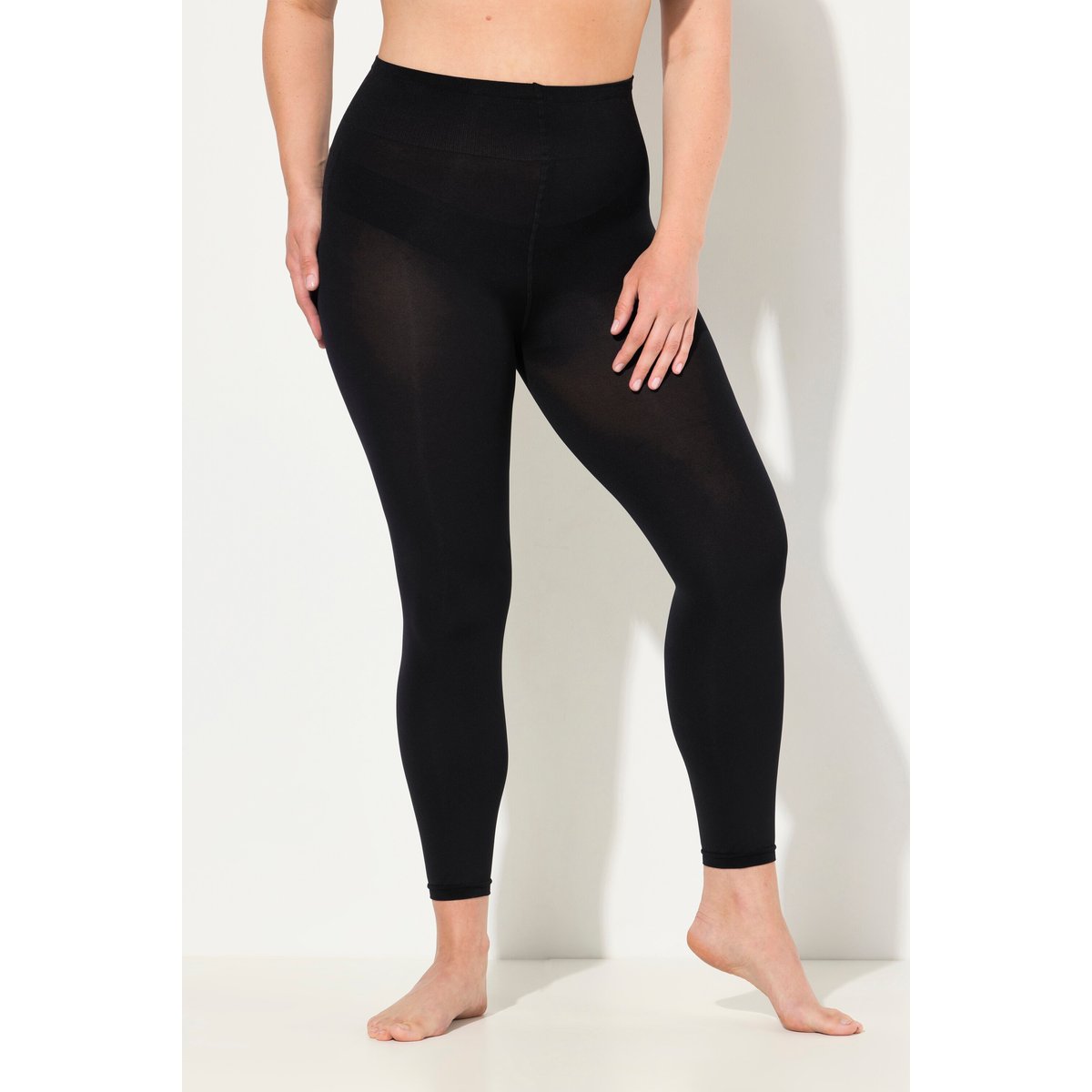 Legging-collant, 200 den, taille confortable noir, ULLA POPKEN