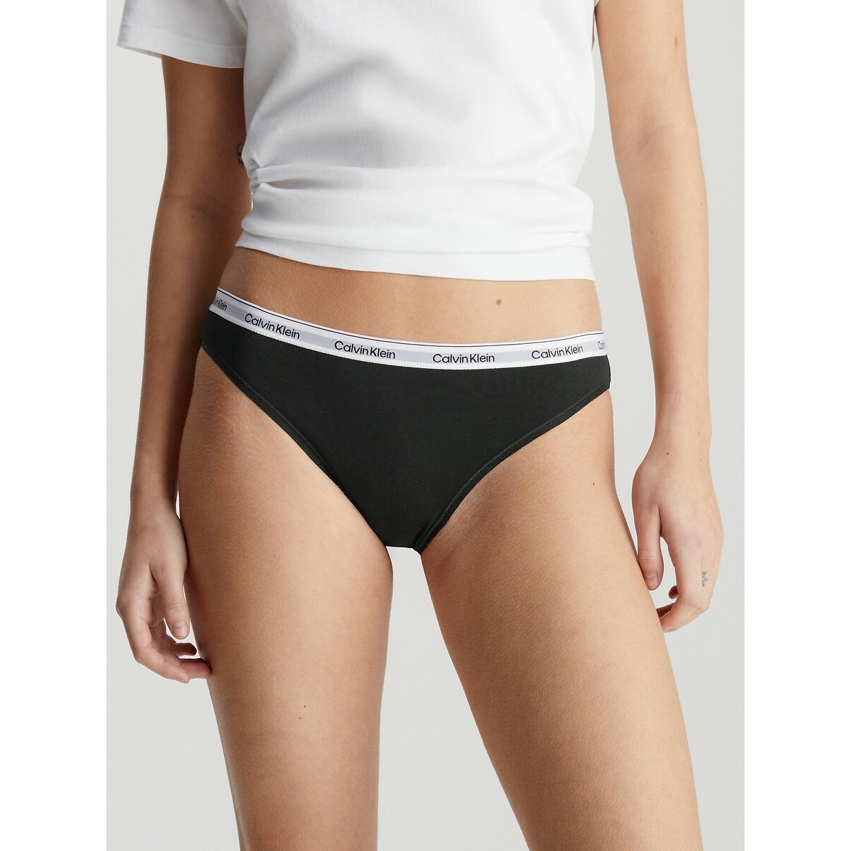 Lot de 3 slip Modern Logo noir/blanc/gris, CALVIN KLEIN UNDERWEAR