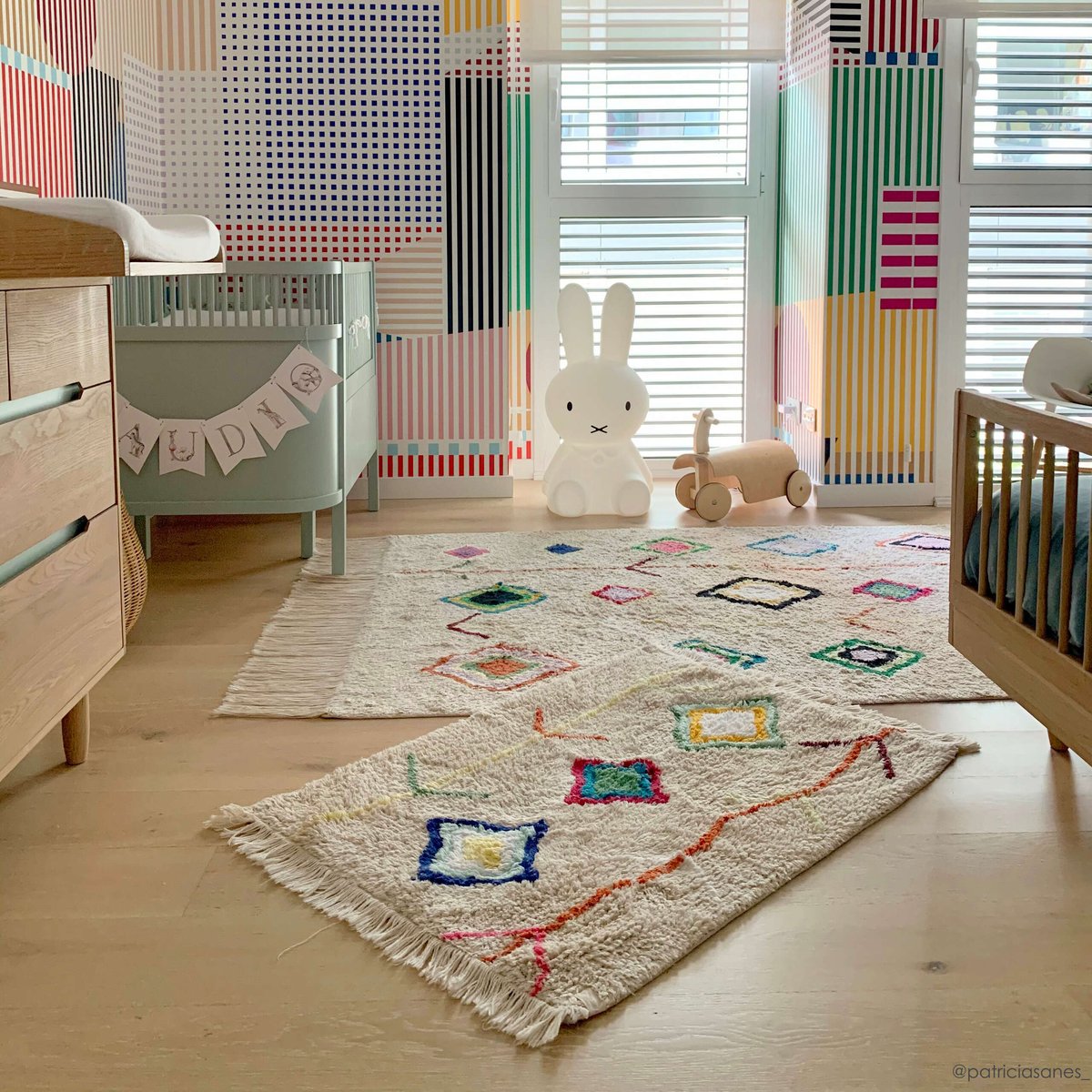 Tapis Rectangulaire en coton Mini Kaarol MINI ONES multicolore, LORENA CANALS