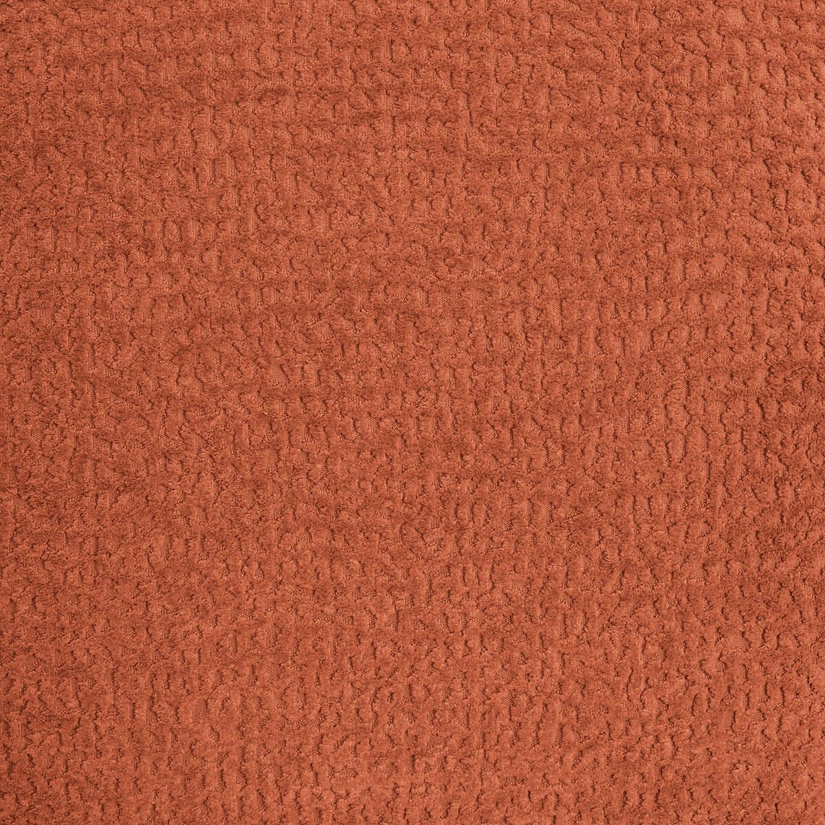 Canapé d'angle gauche, 4 places, en tissu relief, NURIA terracotta, LA REDOUTE INTERIEURS