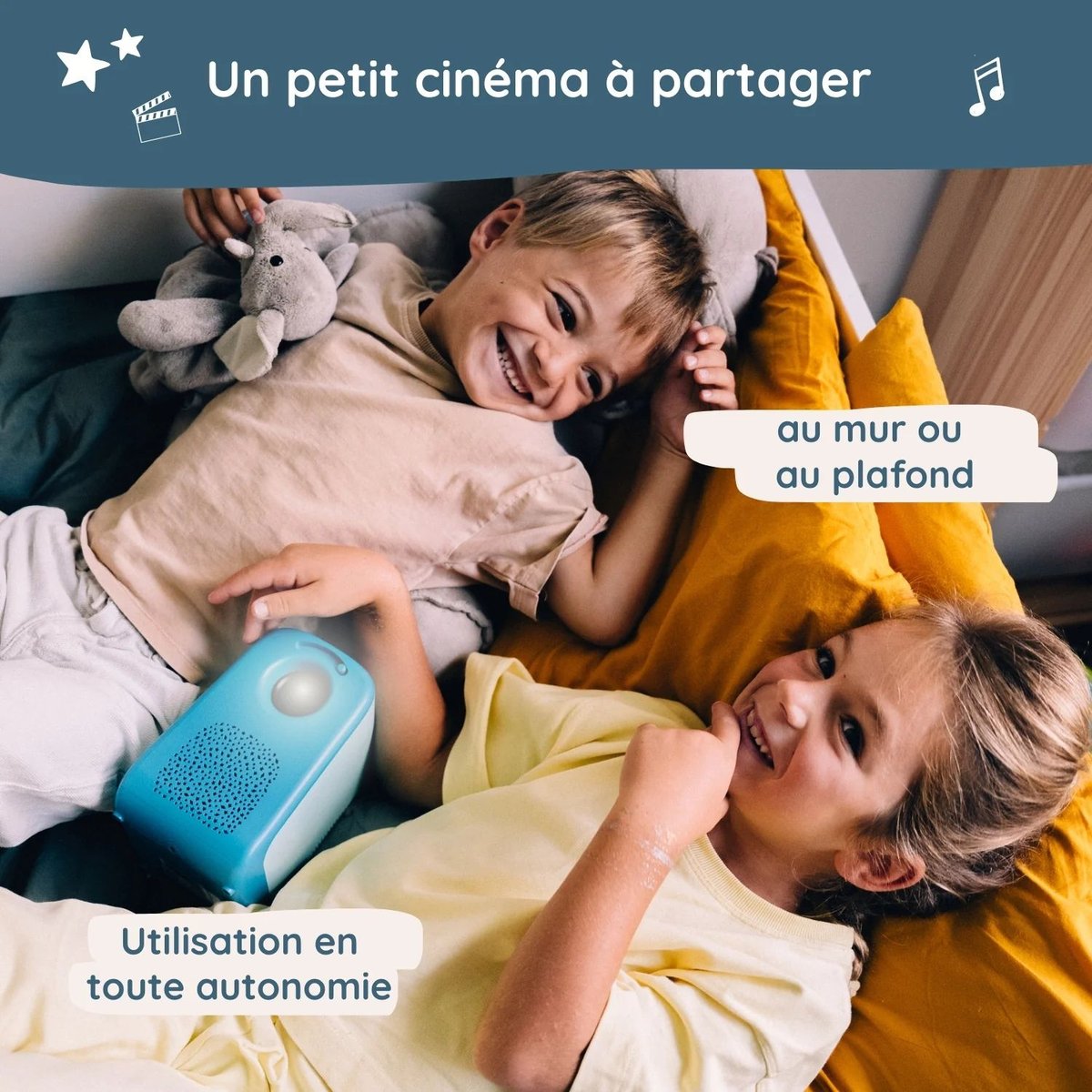 Vidéoprojecteur Tikino des 3-10 ans qui éveille et émerveille bleu, TIKINO