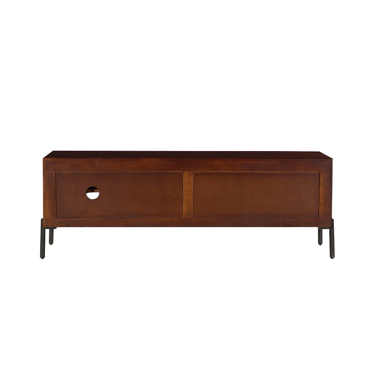 Meuble TV en bois de manguier et métal NAYELI bois foncé, MADE IN MEUBLES
