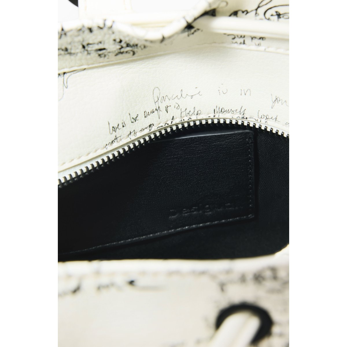 Sac à dos moyen lettering beige, DESIGUAL