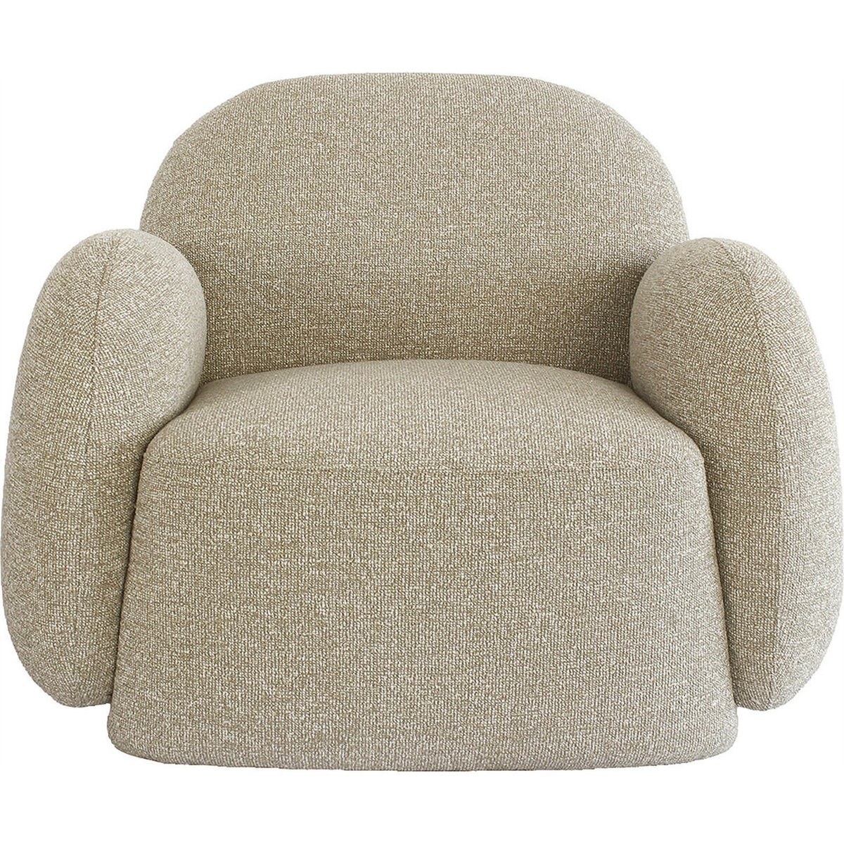 Fauteuil lounge enveloppant beige lodge, RECOLLECTION