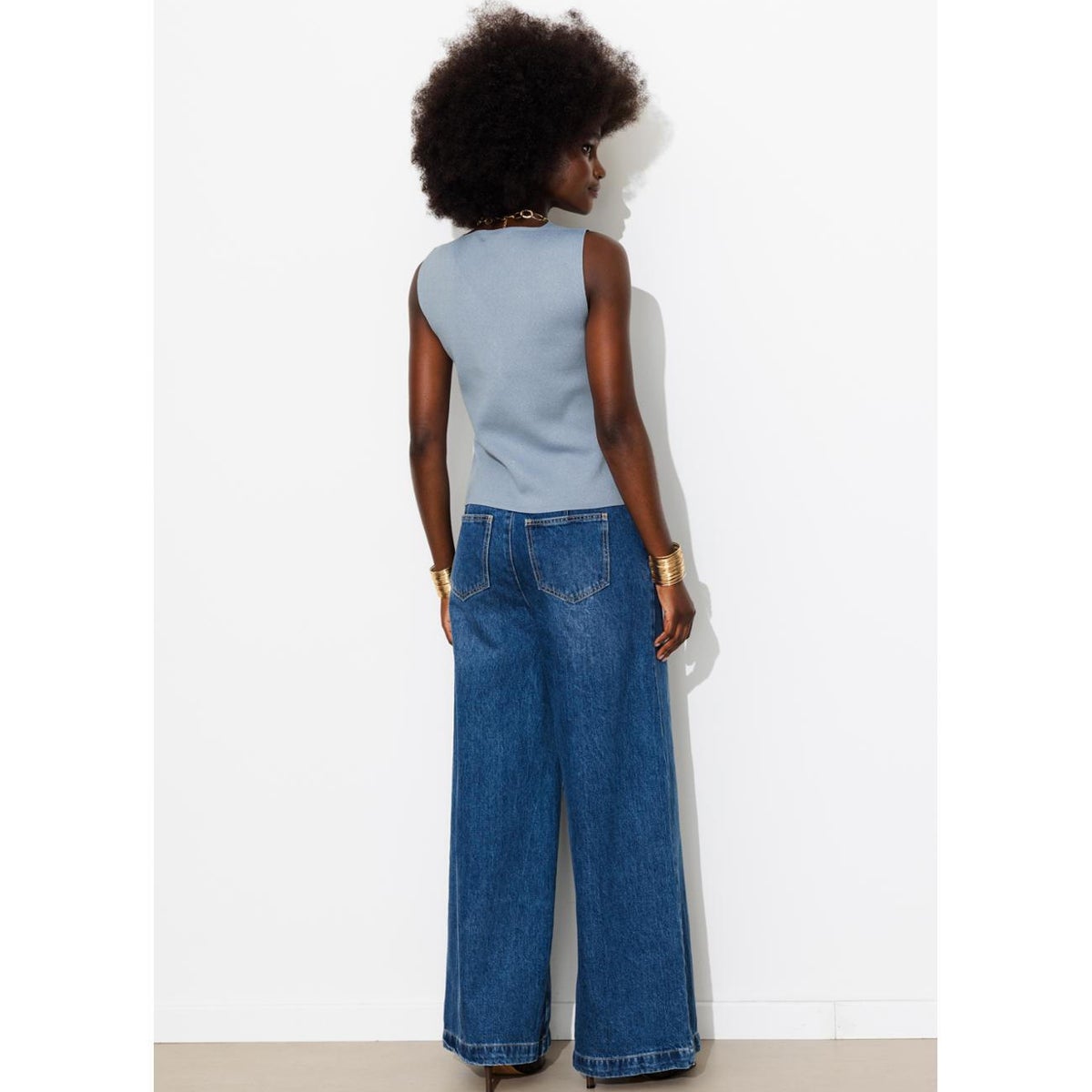 Gilet sans manches bleu ciel, PROMOD
