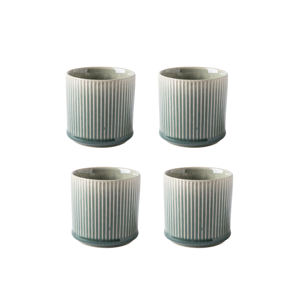 Lot de 4 tasses - "Jade" lot de 4 tasses vert - jade | laguiole cuisson, LAGUIOLE CUISSON