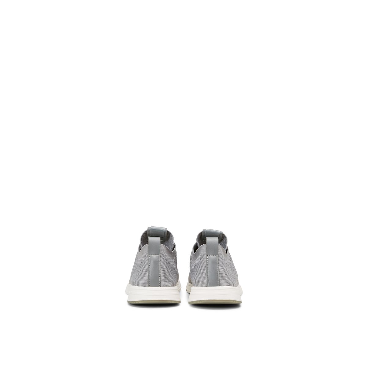 Baskets en tricot en polyester recyclé gris, MARC O'POLO