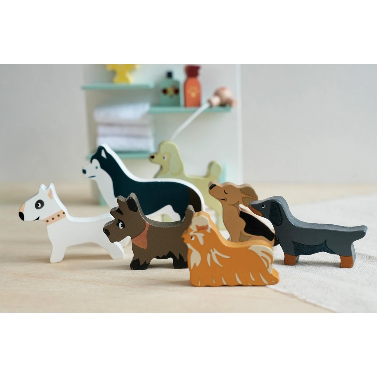 Set salon de toilettage pour chiens Waggy Tails multicolore, TENDER LEAF TOYS