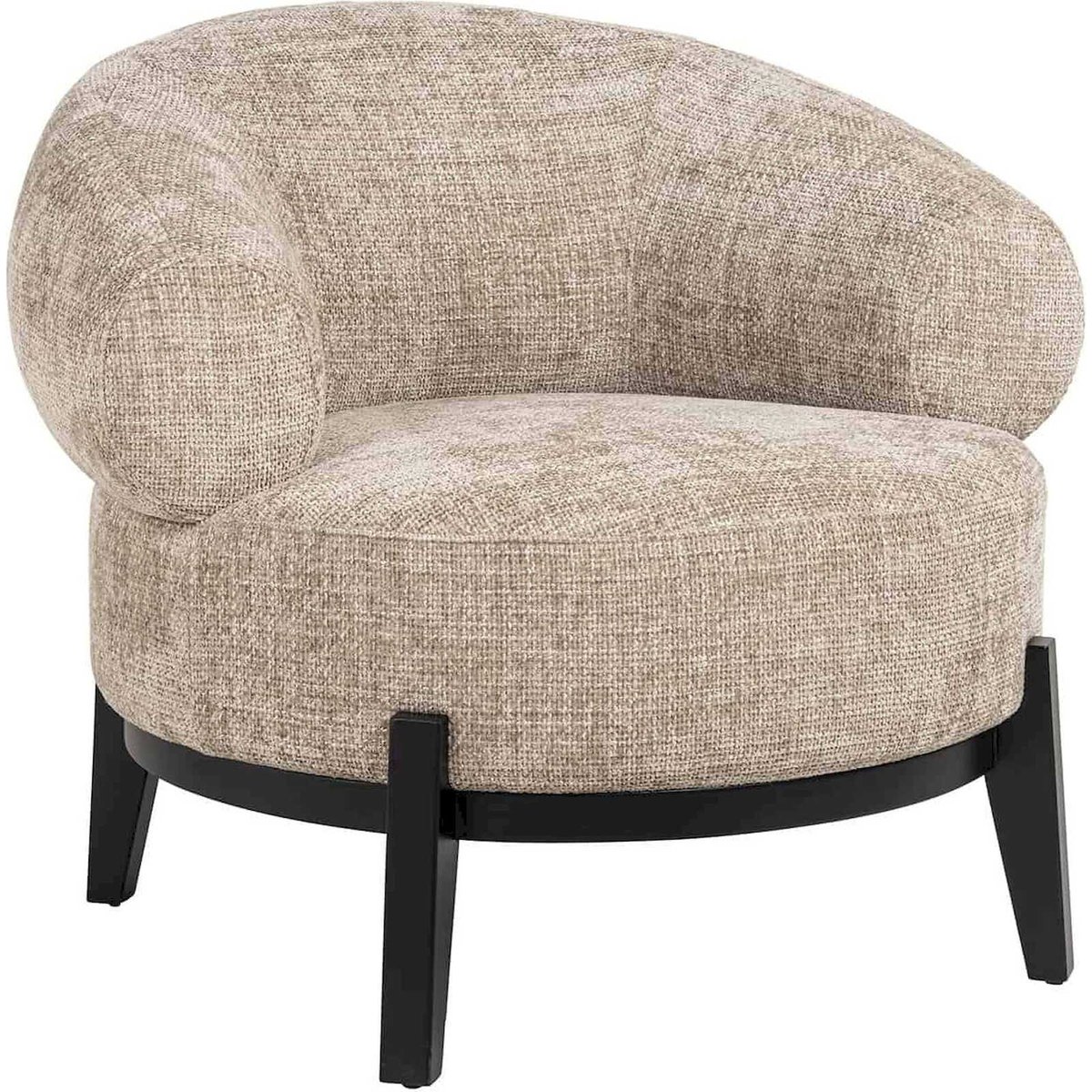 Chaise longue en tissu style désert beige doux, RECOLLECTION