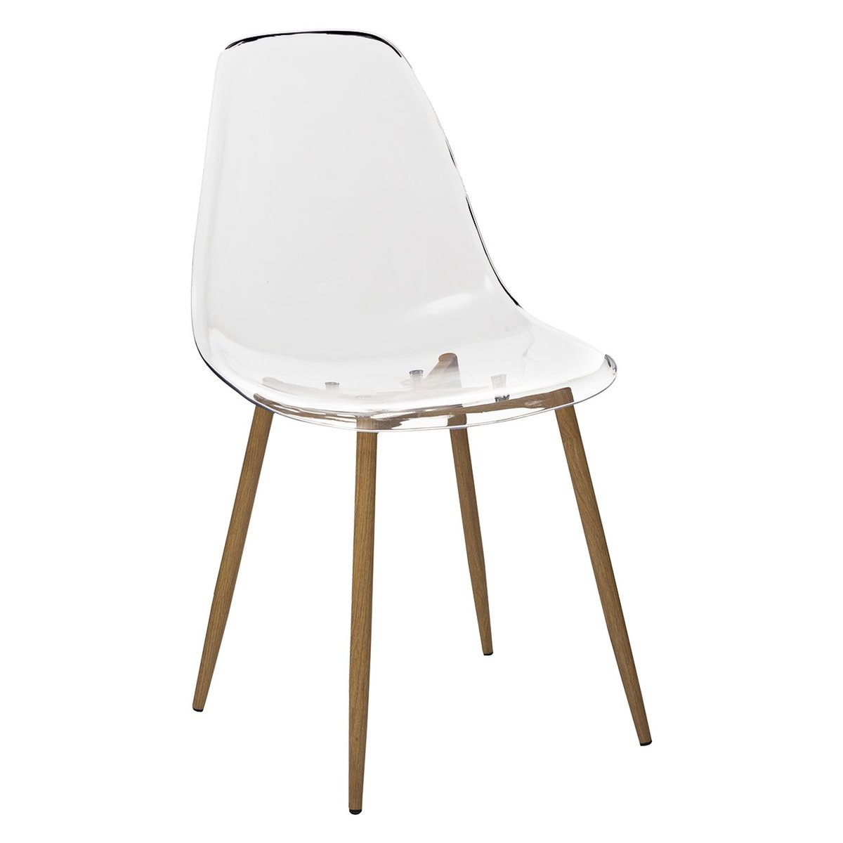 Lot de 4 chaises transparentes THAO transparent, TOILINUX