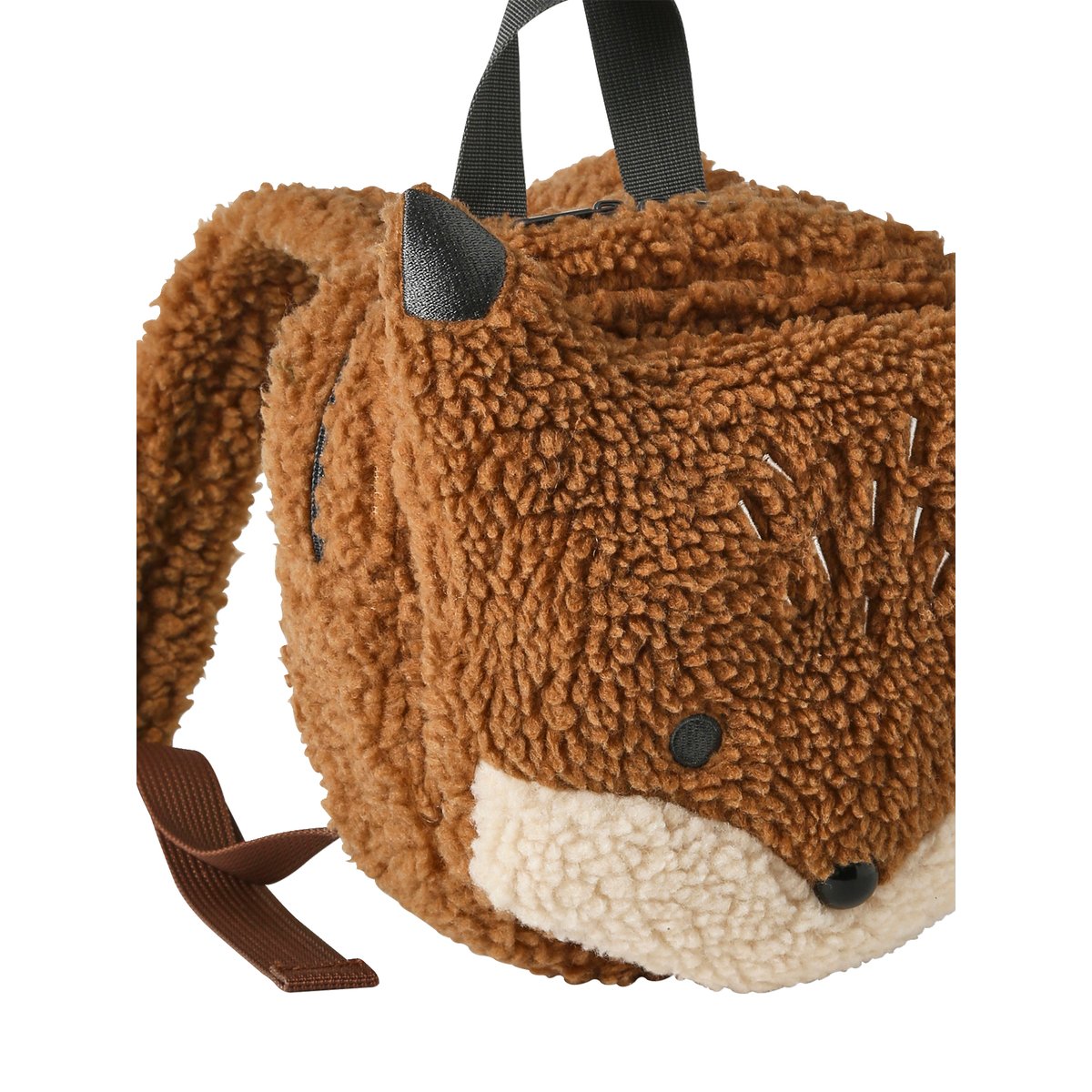 Sac à dos renard en sherpa roux, VERTBAUDET