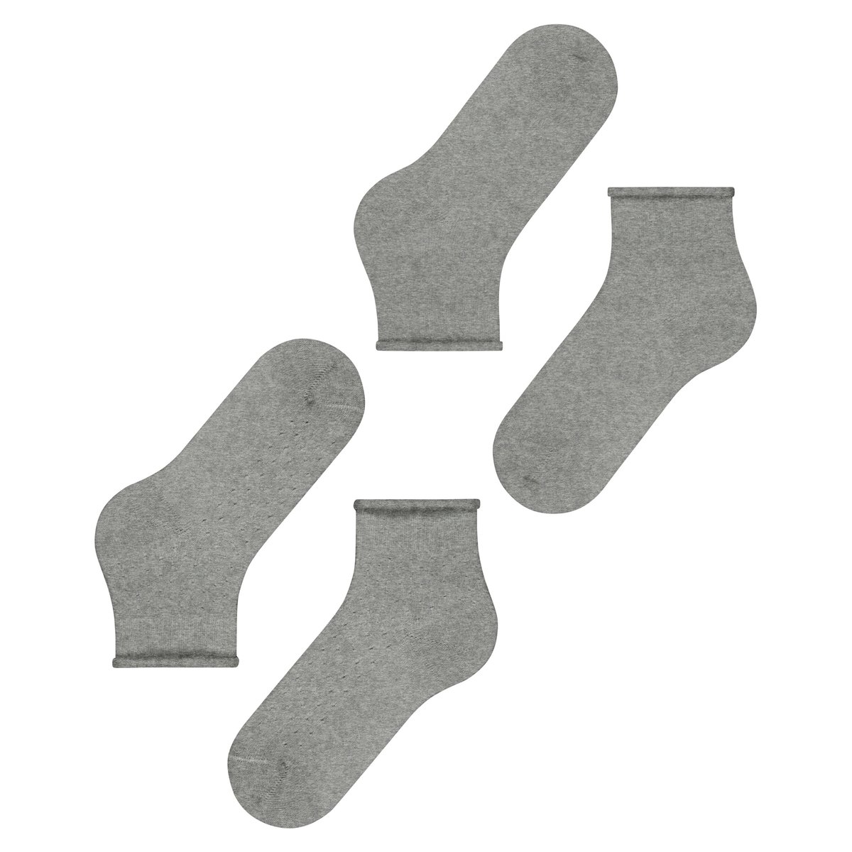 Chaussettes courtes Cozy Dot 2-Pack Semi-opaque argent, ESPRIT