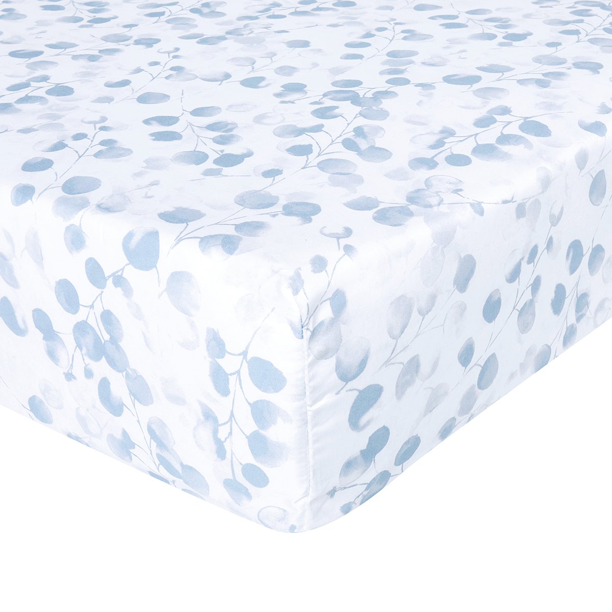 Drap Housse ROSÉE rosée bleu, ANNE DE SOLENE