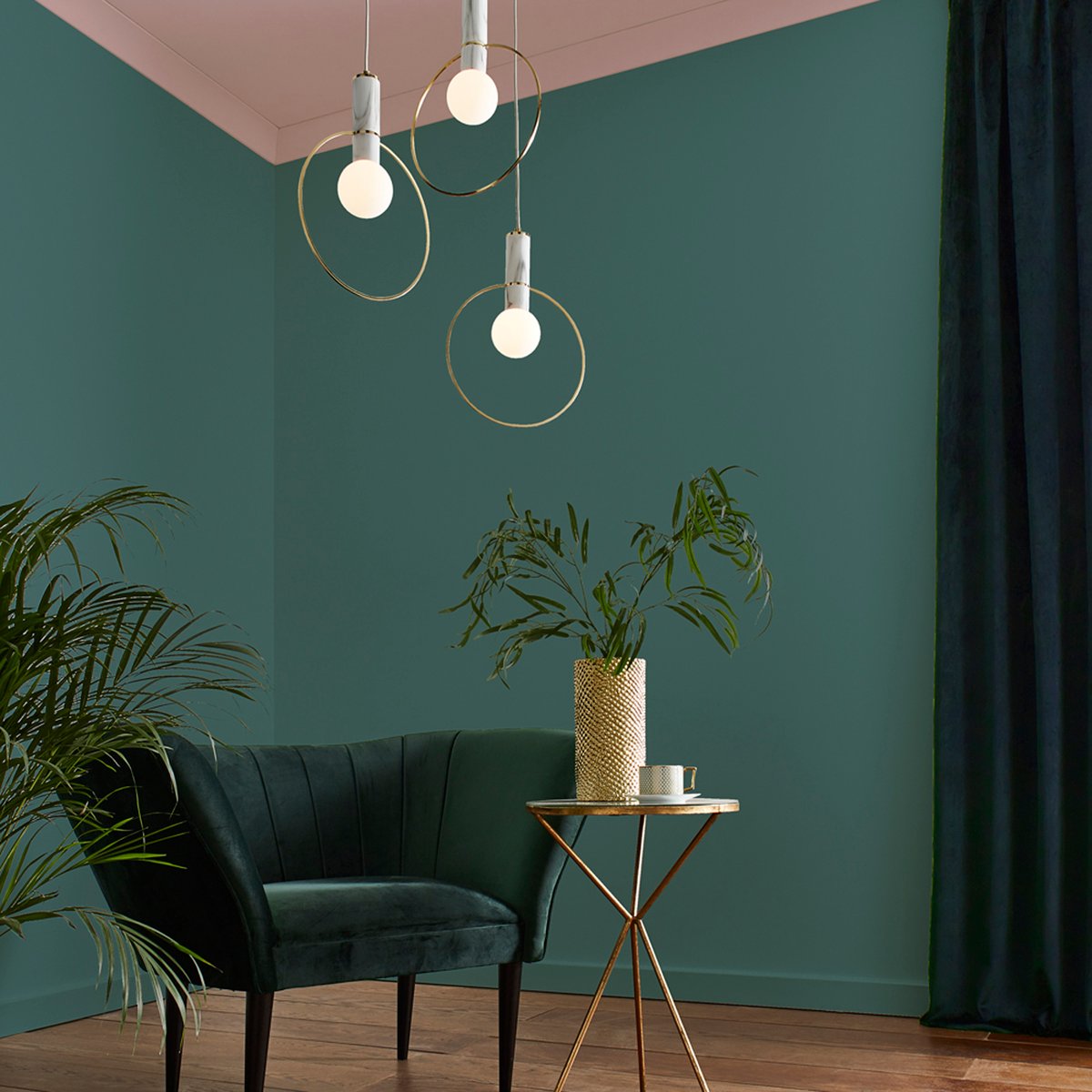 Peinture murale mate lessivable Bedugul vert, GRAHAM ET BROWN