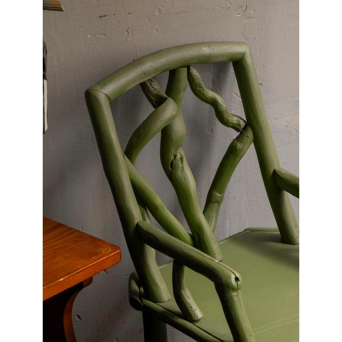Fauteuil pour enfant style Art Déco Marcus N°312 - Bon état vert, DEBONGOUT