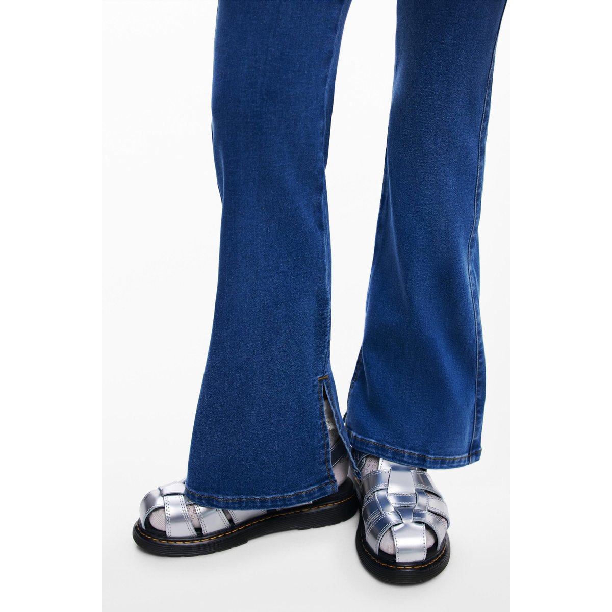 Pantalon jean élastique bleu clair, DESIGUAL