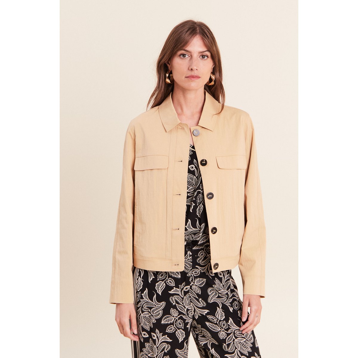 Veste doublée beige, BREAL