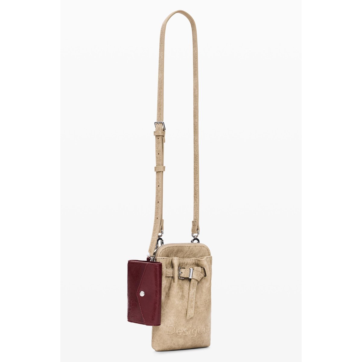 Porte-téléphone beige beige, DESIGUAL