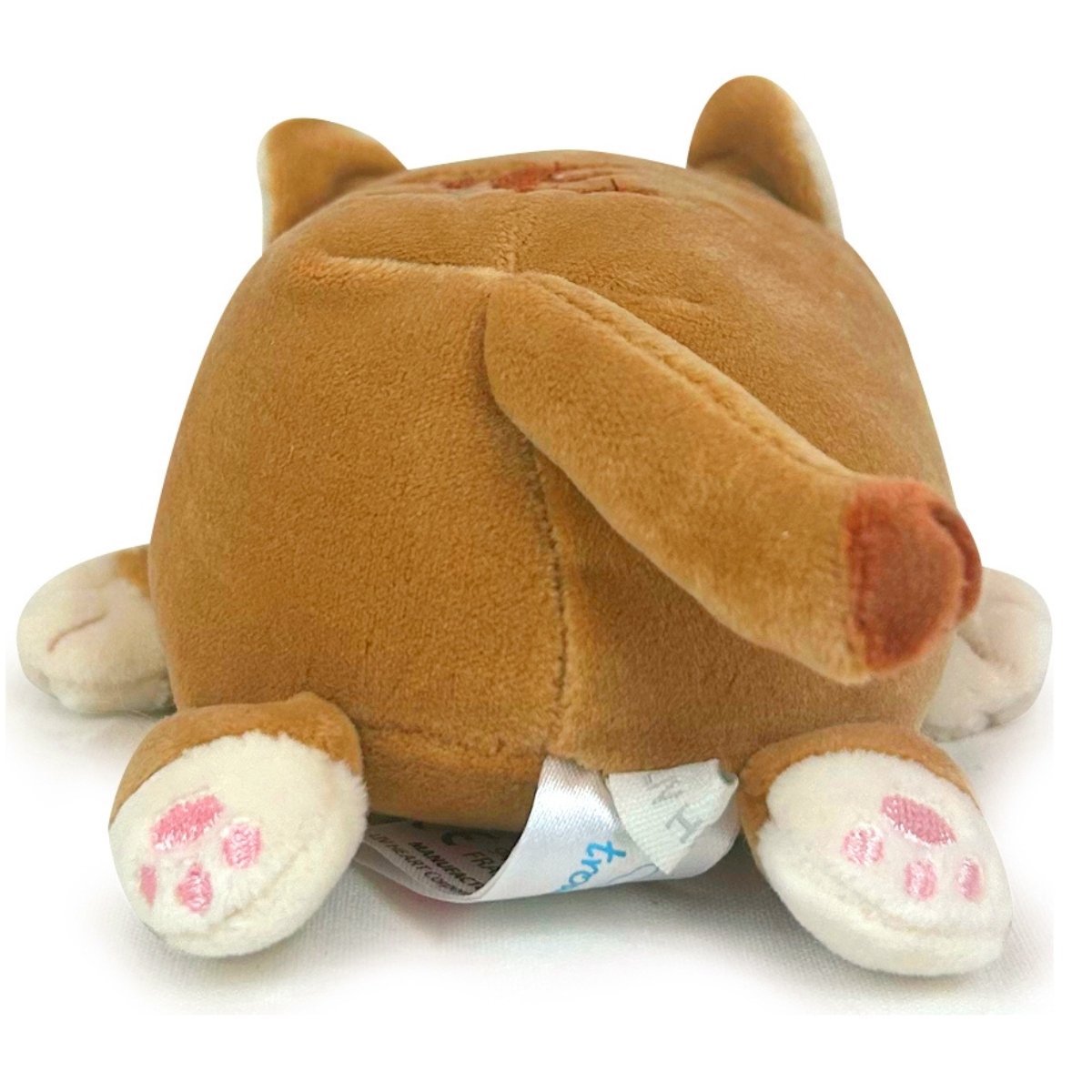 Porte-clé peluche marron, beige, rose, NEMU NEMU