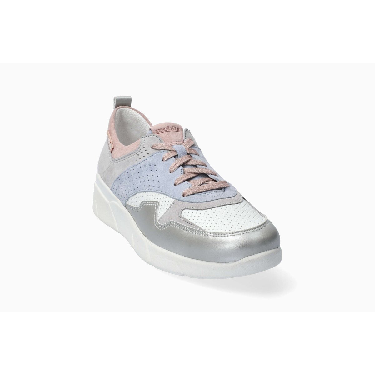 Baskets en cuir IMANIE gris 5134, MEPHISTO