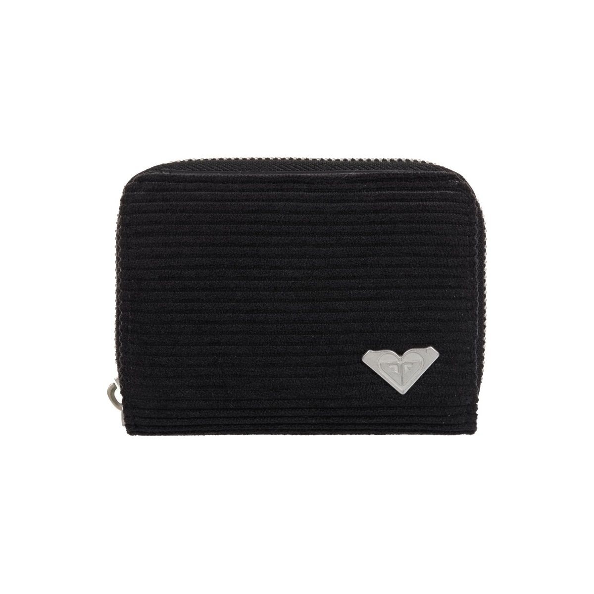 Portefeuille en velours côtelé LISETTE SOLID. noir anthracite, ROXY