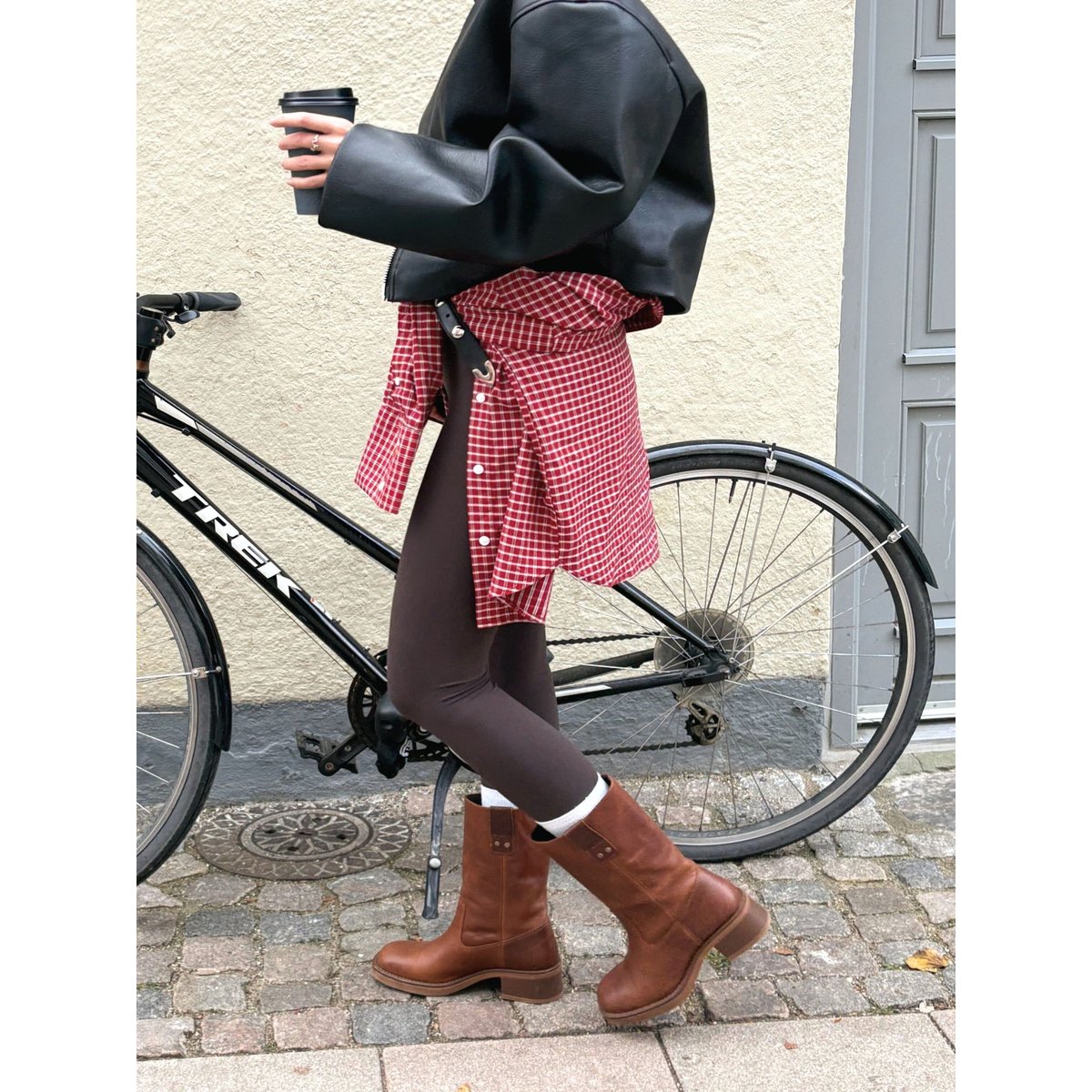 Bottes En Cuir cognac, BIANCO