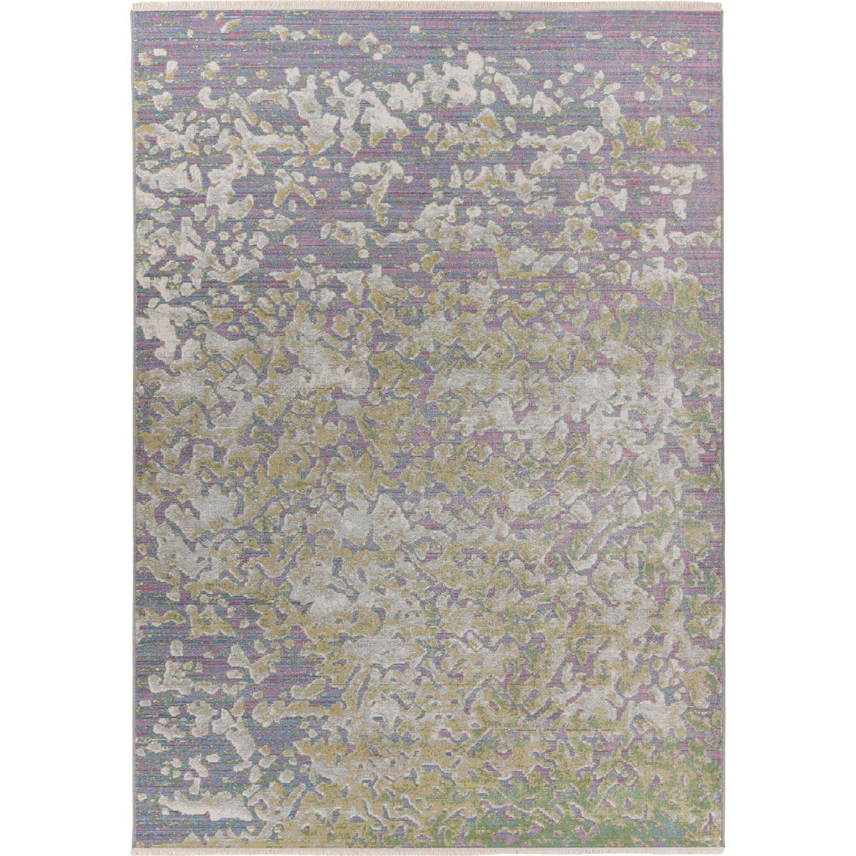 Tapis style oriental vintage à motifs vert sauge effet vintage multicolore, ARTE ESPINA
