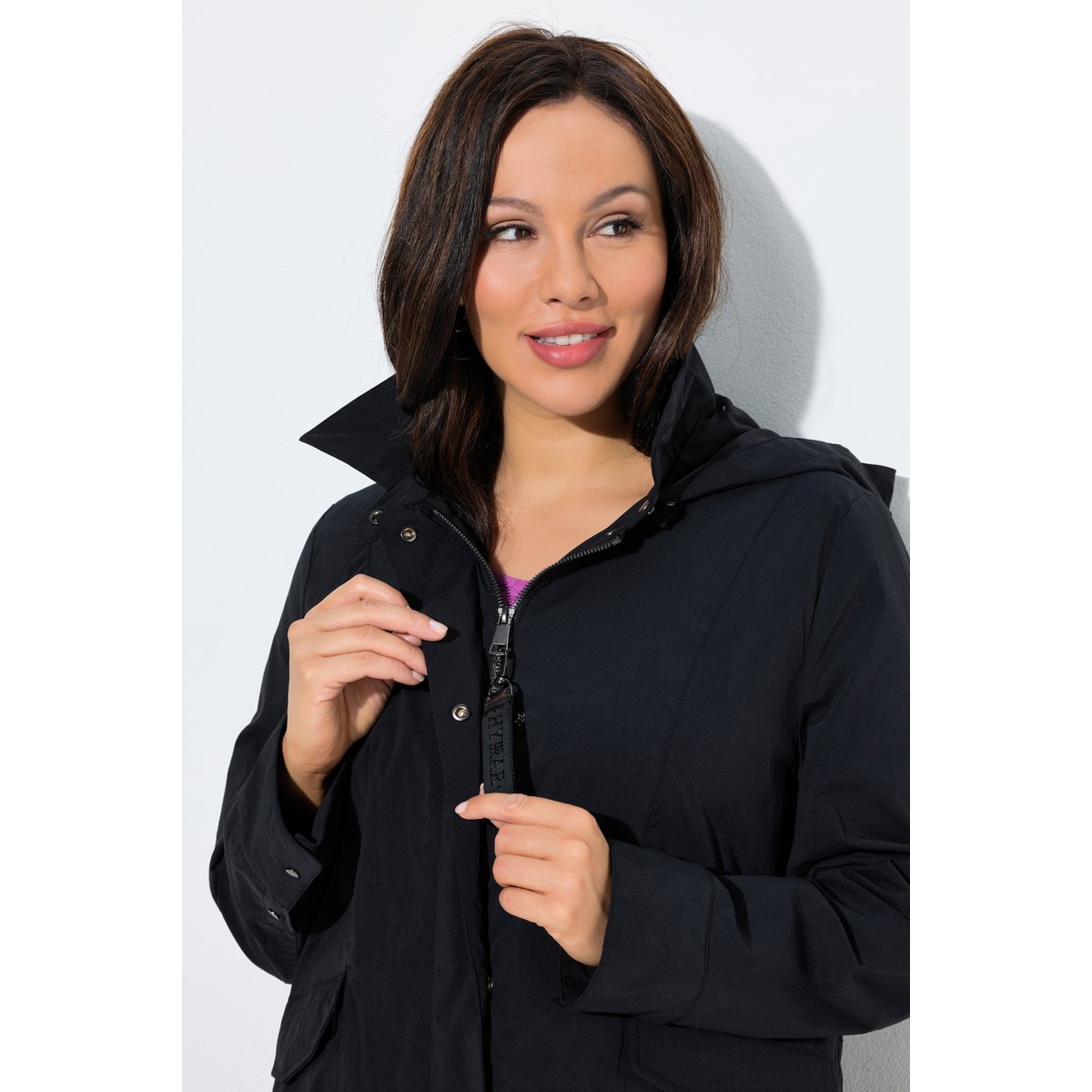 Parka technique HYPRAR à capuche noir, ULLA POPKEN