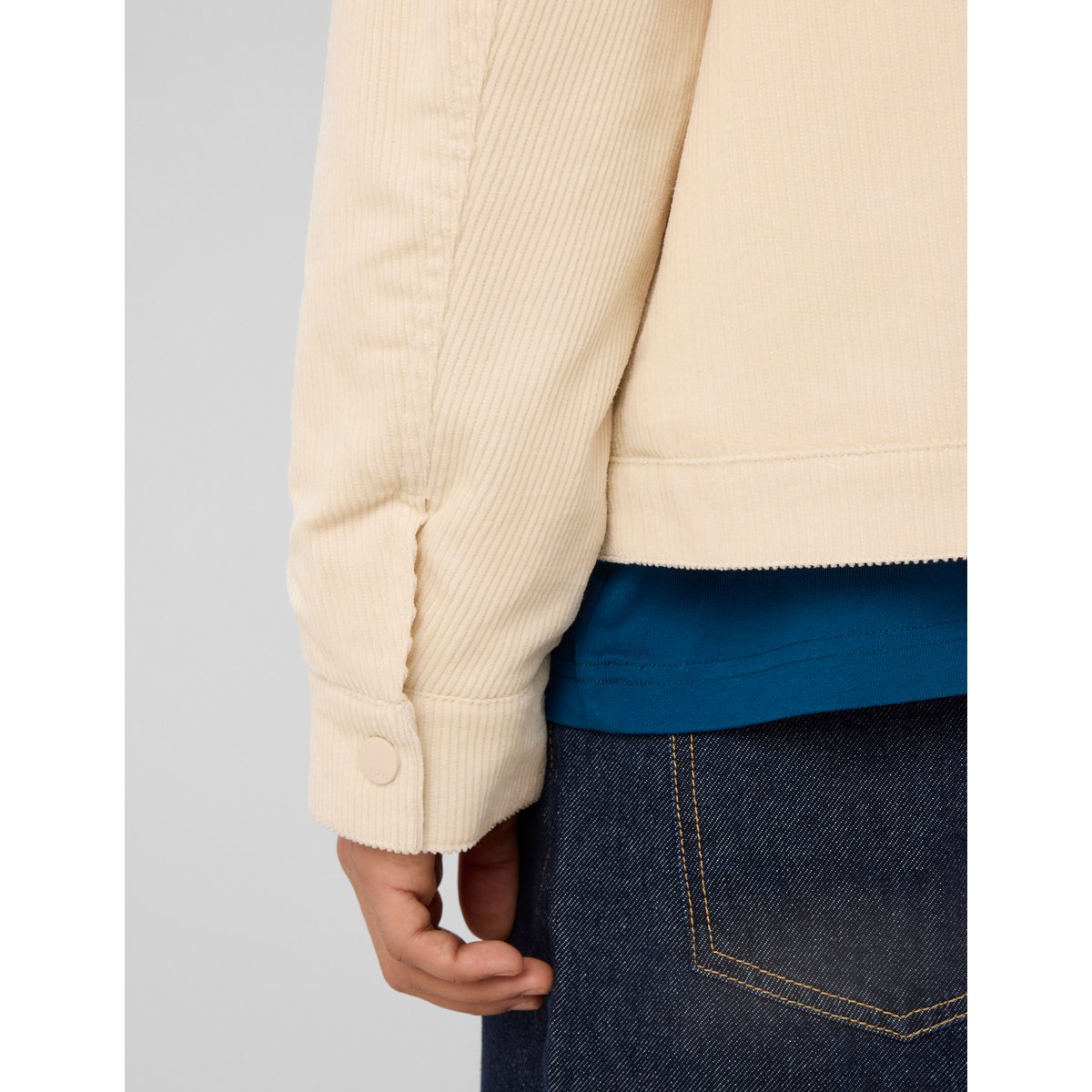 Veste velours zippée naturel, BZB