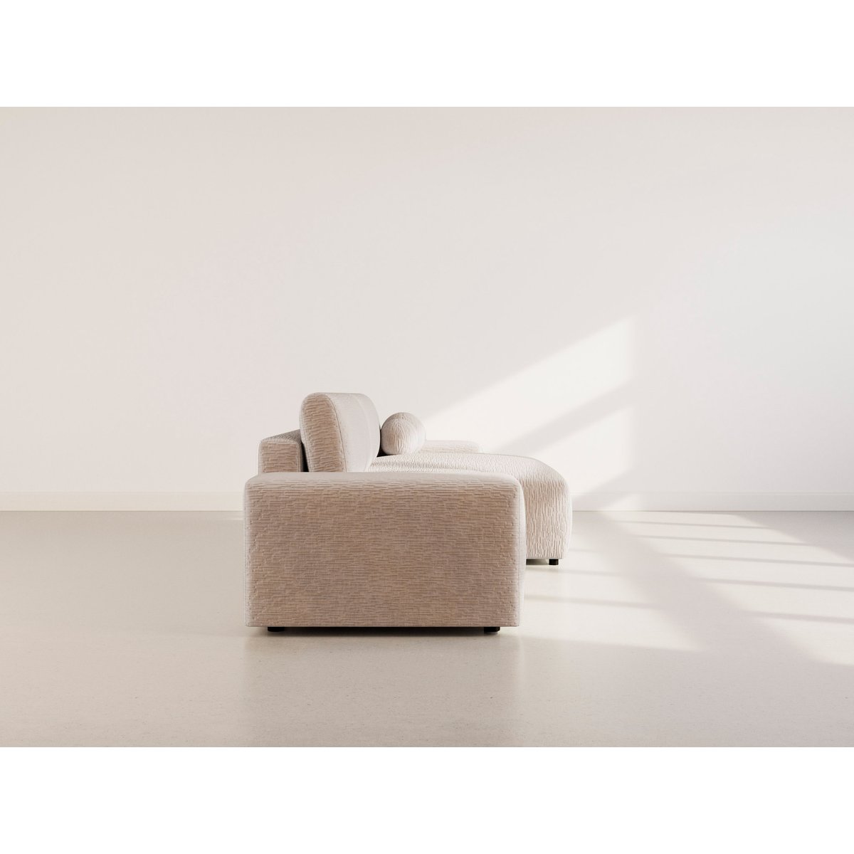 Canapé d'Angle Convertible 4 places - CONSTANCE beige, BEST MOBILIER