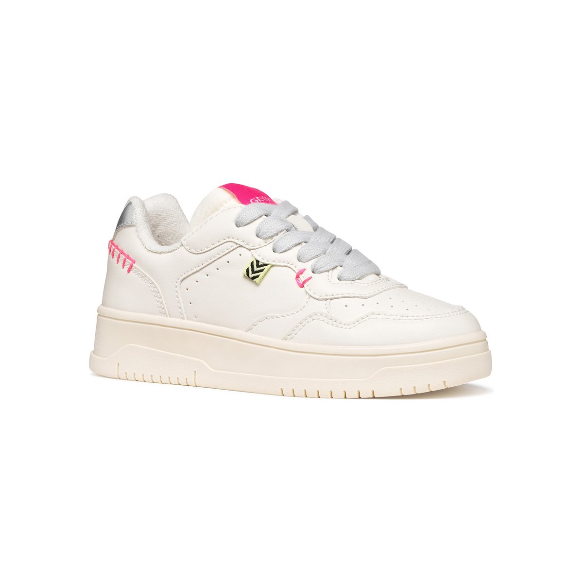 Baskets J LESTRELLA ivoire clair/argent, GEOX