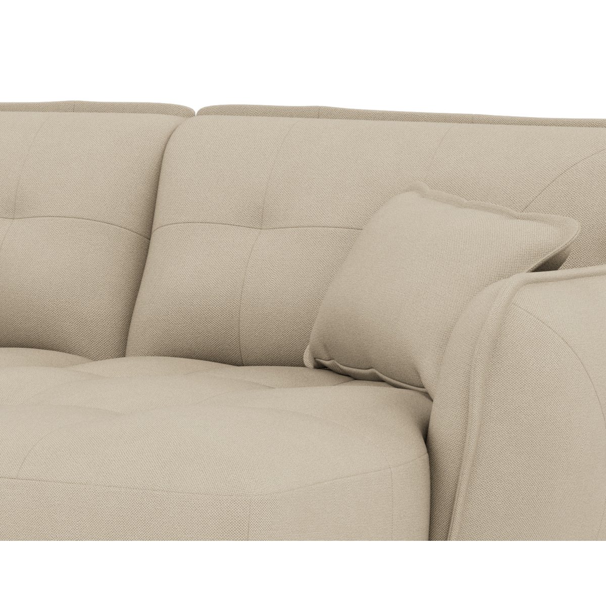 Canapé fixe 4 places - THAIS beige, BEST MOBILIER
