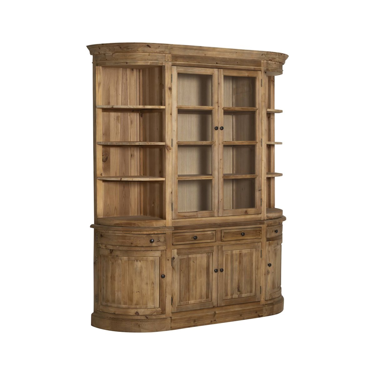 Vaisselier en bois recyclé GARANCE bois clair, MADE IN MEUBLES