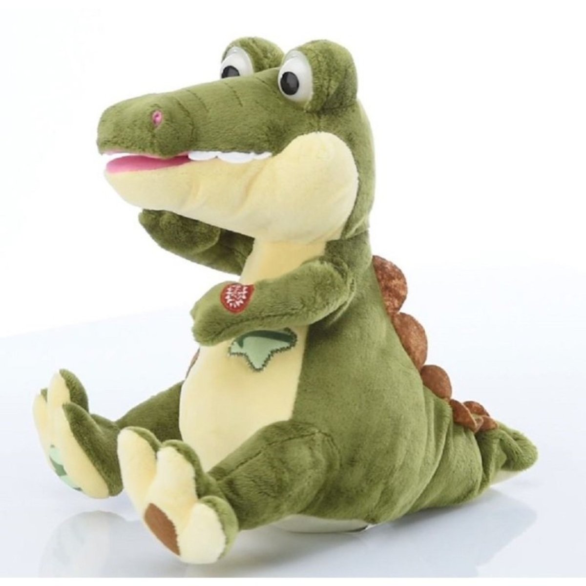 Paulo le croco - peluche animée vert, PIOUPIOU ET MERVEILLES