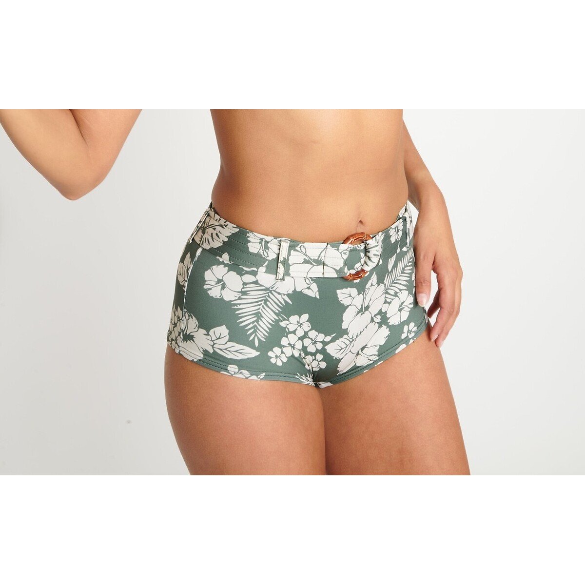 Fima Taevana Bikini Bottoms print/khaki background, BANANA MOON