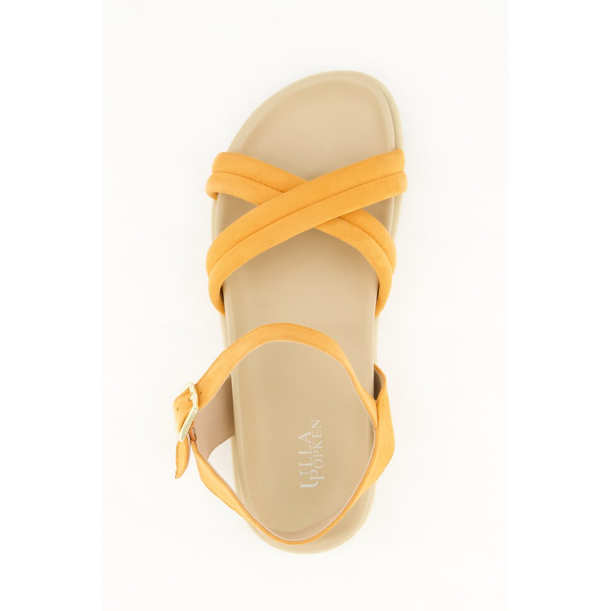 Sandales à larges brides, cuir suédé , pied large mandarine, ULLA POPKEN