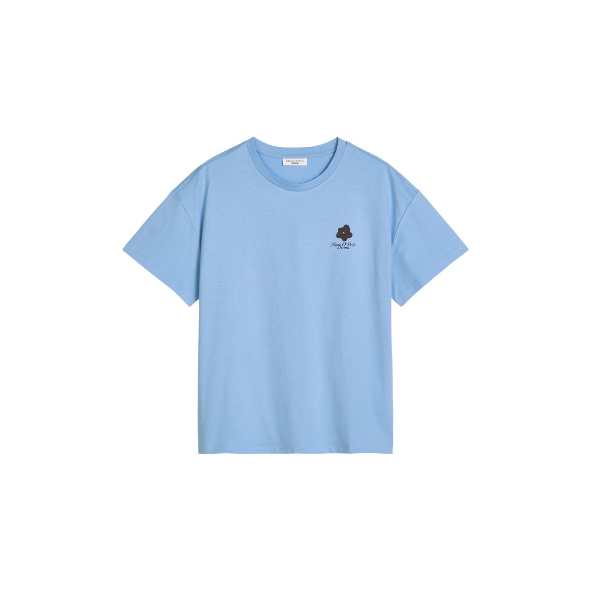 T-shirt ample en Basic Single Jersey bleu moyen, MARC O’POLO DENIM